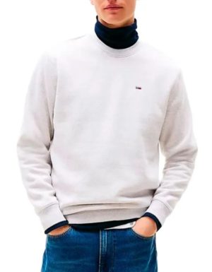 Sudadera de Hombre Tommy Jeans Reg Flag gris claro