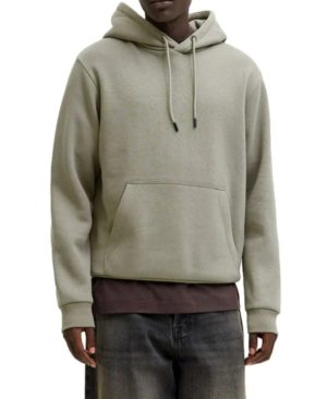 Sudadera de hombre Jack&Jones con capucha Bradley verde/beige