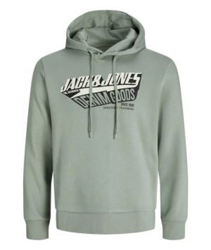 Sudadera de hombre Jack&Jones Logo verde/ negro