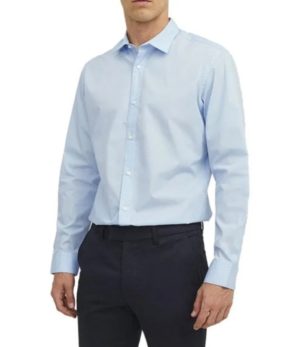 Camisa de manga larga Jack & Jones  Joe Plain color azul, azul claro,blanco,negro