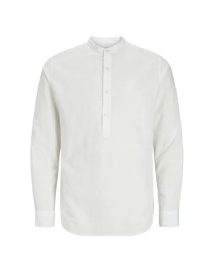 Jack & Jones Camisa de manga larga Ebreeze Half Placket color verde,azul claro,blanco