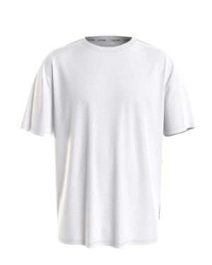 Calvin Klein Camiseta de hombre de manga corta KM0KM00840  negro,blanco
