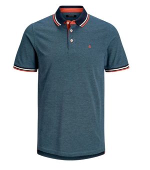 Polo de Hombre Jack&Jones Paulos denim azul,verde claro - Denim azul, XS