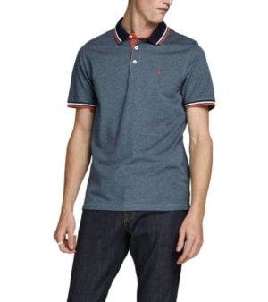 Polo de Hombre Jack&Jones Paulos denim azul,verde claro