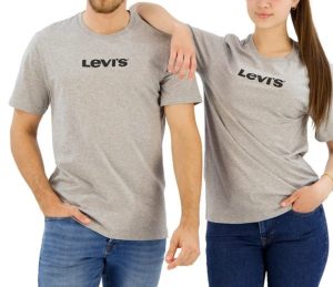 Camiseta de manga corta LEVI'S Housemark Graphic Unisex gris