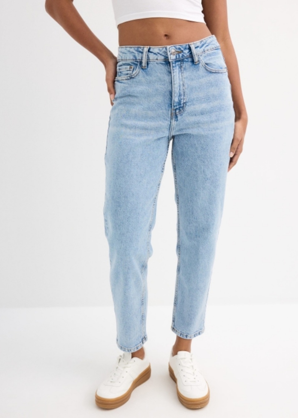 Jeans de mujer estilo mom azul INSIDE - Imagen 2