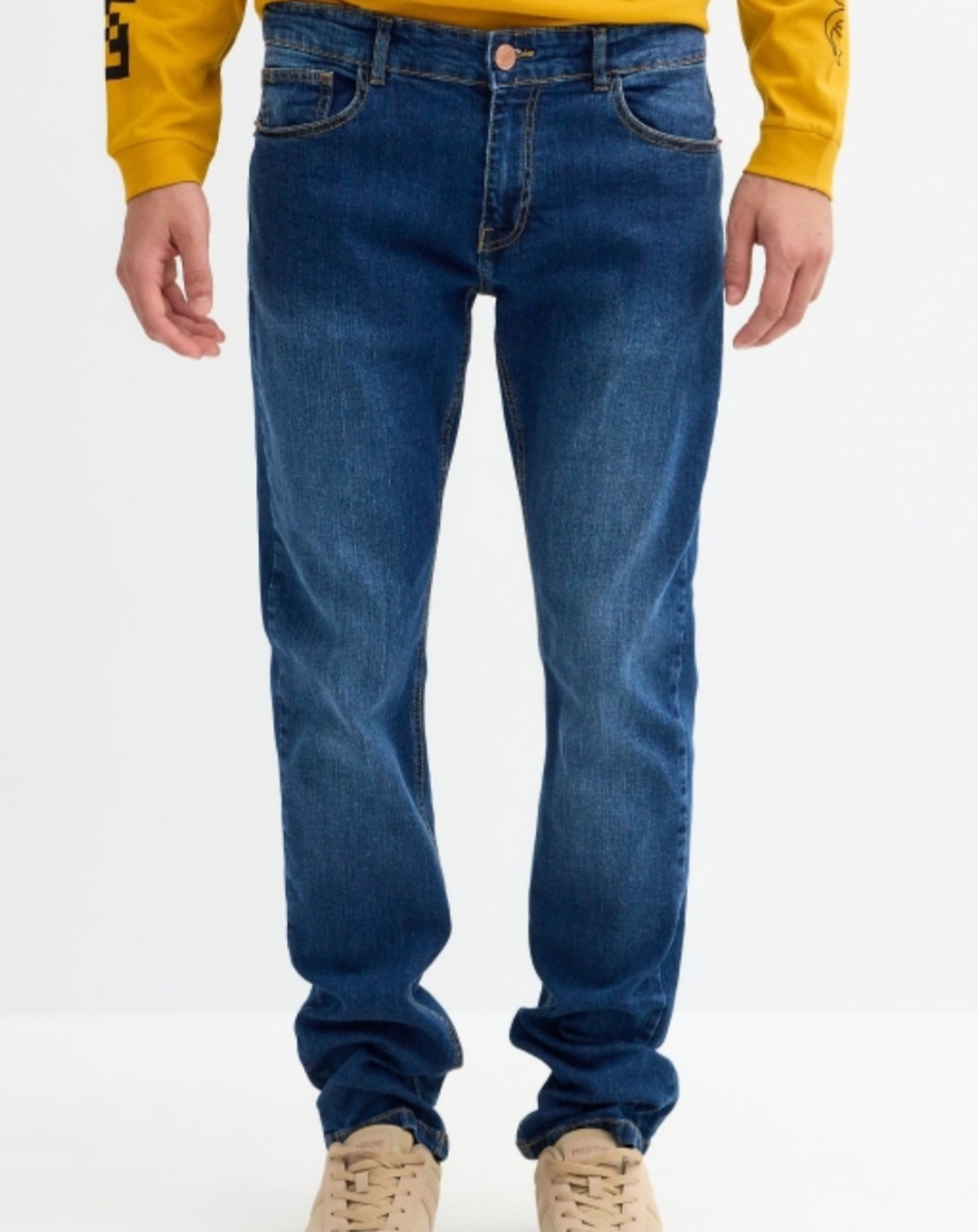 Jeans de hombre básicos azul oscuro INSIDE - Imagen 2