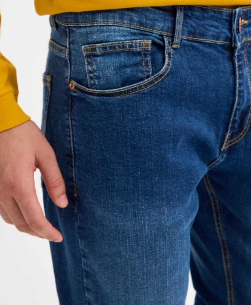 Jeans de hombre básicos azul oscuro INSIDE - Imagen 4