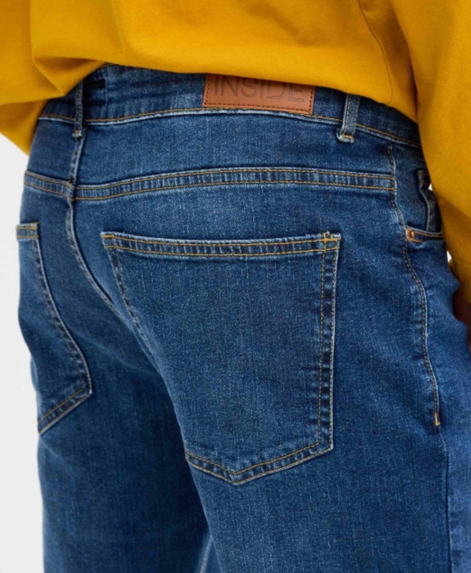 Jeans de hombre básicos azul oscuro INSIDE - Imagen 5