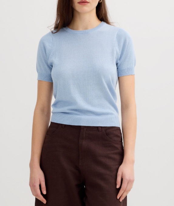 Jersey de punto de mujer de manga corta marca INSIDE - Imagen 5