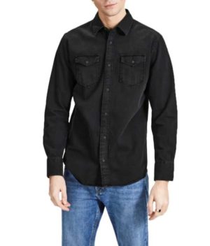 Jack & Jones Camisa vaquera de manga larga Essential Sheridan color azul,negro,gris