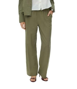 Pantalones de mujer Vero Moda Caia Wide Leg Fit color verde,negro,blanco