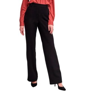 Pantalones de mujer Vero Moda Maya Straight Fit Solid color negro