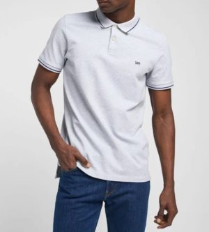 Polo de hombre Lee Piqué color gris claro,blanco,negro,azul oscuro