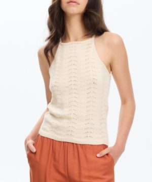 Top halter calado tricotosa INSIDE