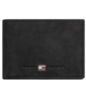 Cartera de hombre Tommy Hilfiger Johnson Mini Cc Flap Coin Pocket negro