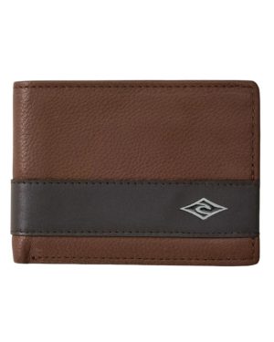 Rip Curl Cartera de hombre Diamond Rfid Slim marrón