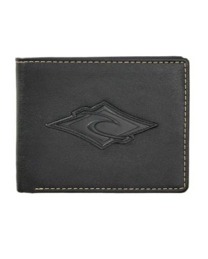 Cartera de hombre Rip Curl Patched Diamond PU All Day negro
