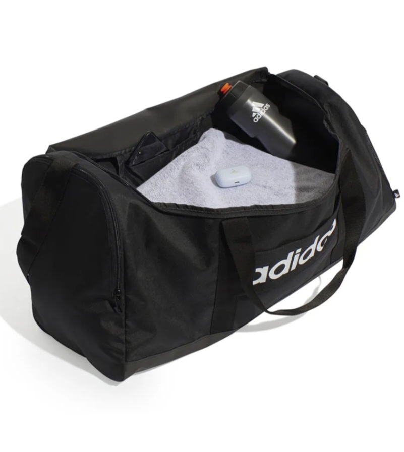 Bolsa deportiva Adidas Linear Large negra - Imagen 4