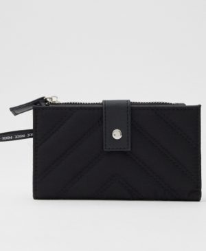 Cartera de mujer polipiel doble cierre INSIDE negro