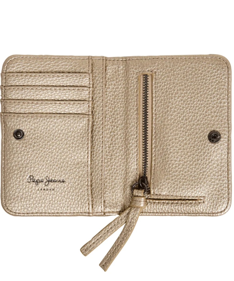 Cartera de mujer Tyler Pepe Jeans negro/ oro - Imagen 6