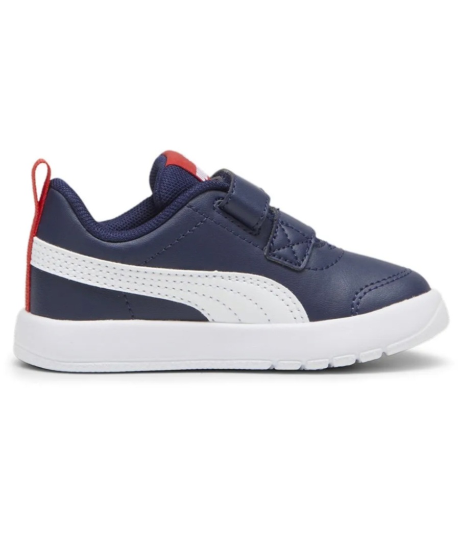 Zapatillas deportivas para niños Puma Courtflex B3 blanco con raya azul,azul oscuro - Imagen 7